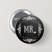 Chalkboard結婚の「Mr.」 缶バッジ (正面&裏面)