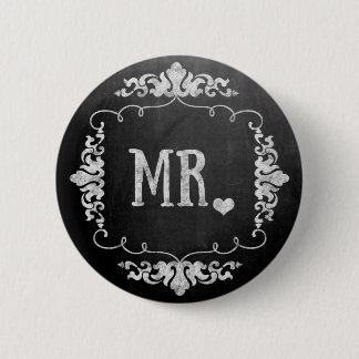 Chalkboard結婚の「Mr.」 缶バッジ