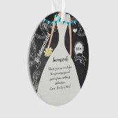 Chalkboard結婚のGown Bridesmaidの写真 オーナメント (正面)