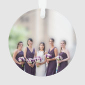 Chalkboard結婚のGown Bridesmaidの写真 オーナメント (裏面)