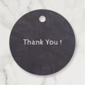 Chalkboard – パピーPawty – 犬の誕生日ポープリント フェイバータグ (裏面)