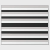 Chalkboard – ブラック/ホワイトラッピング紙 ラッピングペーパー (フラット)