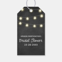 Chalkboard +ライトブライダルシャワー好意ギフトラベル
