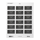 chalkboard "我々は移動した"クリスマスラベル ラベル (フルシート)