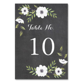 Chalkboard 絵を描 Anemones – テーブル番号