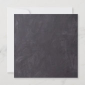 Chalkboard 5フォトコラージュ新生児統計誕生 案内状 (裏面)