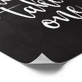 Chalkboard 8x10のサインを一つ結婚お願い ポスター (角)