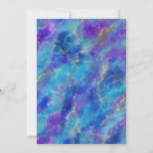 Chalkboard And Blue Marble  招待状 (裏面)