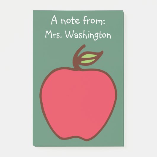 Chalkboard Apple先生の投稿Itノートのギフト ポストイット (正面)