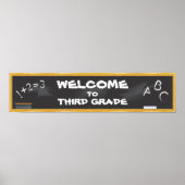 Chalkboard Banner ポスター (正面)