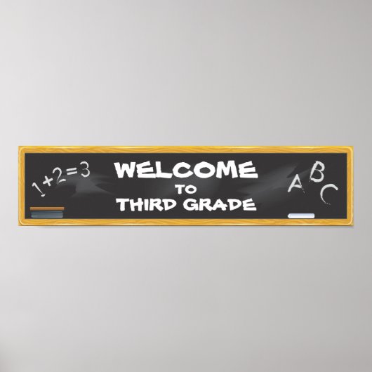Chalkboard Banner ポスター (正面)