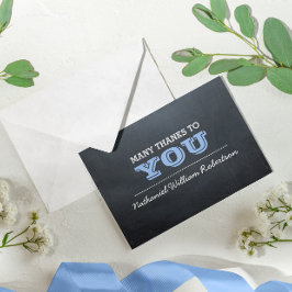 Chalkboard Blue確認ありがとうございました サンキューカード