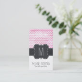 Chalkboard Chevron名刺テンプレート 名刺 (スタンド正面)