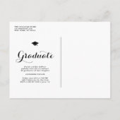 Chalkboard Class of 2025 Photo Collage卒業 インビテーションポストカード (裏面)