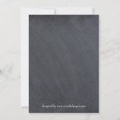 Chalkboard Collage Football - Grad Announcement 招待状 (裏面)