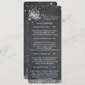 Chalkboard Dandelionsスパビジネスメニュー メニュー (正面/裏面)