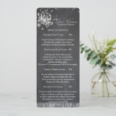 Chalkboard Dandelionsスパビジネスメニュー メニュー (スタンド正面)