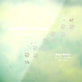 Chalkboard Dog Grooming Services ウィンドウサイン (シート3)