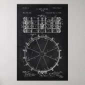 Chalkboard Drum Patent ポスター (正面)