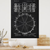 Chalkboard Drum Patent ポスター (キッチン)