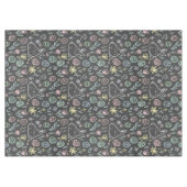 Chalkboard Easter Bunny Doodle Pattern テーブルクロス (正面(横))