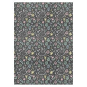 Chalkboard Easter Bunny Doodle Pattern テーブルクロス (正面)