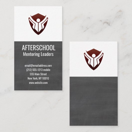 Chalkboard Educationロゴ 名刺 (正面/裏面)