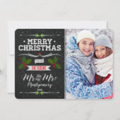 Chalkboard Future Mr.とMrs. Christmas 2の写真 シーズンカード (正面)
