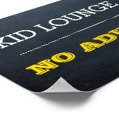 Chalkboard Gold Event Sign ポスター (角)