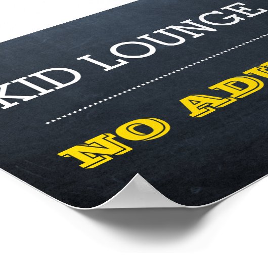 Chalkboard Gold Event Sign ポスター (角)