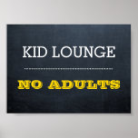 Chalkboard Gold Event Sign ポスター<br><div class="desc">Mount or frame this poster on a table to let everyone know that special information about your event!</div>