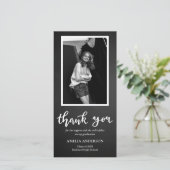 Chalkboard Graduate Thank You Script サンキューカード (スタンド正面)