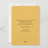 Chalkboard Happelest Thanglsgiving素朴写真 シーズンカード (裏面)