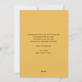 Chalkboard Happelest Thanglsgiving素朴写真 シーズンカード (裏面)