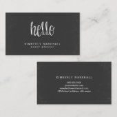 Chalkboard Hello名刺 名刺 (正面/裏面)