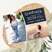 Chalkboard High School Photo Grad発表 招待状