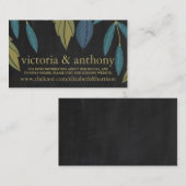 Chalkboard Leafの結婚Webサイト挿入 エンクロージャーカード (正面/裏面)