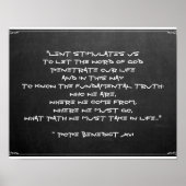 Chalkboard Lent Meaning Pope Benedict XVI Easter ポスター (正面)