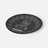 Chalkboard Leprechaun、セントパトリックの日パーティー ペーパープレート (アングル)