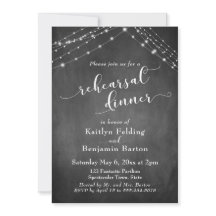 Chalkboard Lightsスクリプト結婚のリハーサルディナー