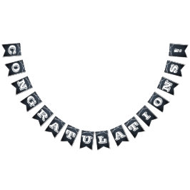 Chalkboard Lights White All Ocascentカスタムバナー バンティングフラッグ