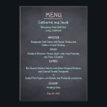 Chalkboard Lookの結婚メニューカード メニュー<br><div class="desc">このChalkboard Lookコレクションを使用してイベントに素朴な外観を追加。タイポグラフィで利用可能違う。</div>
