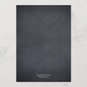 Chalkboard Lookの結婚メニューカード メニュー (裏面)