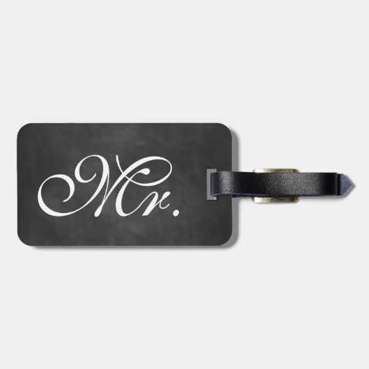 Chalkboard Luggage Tag氏 ラゲッジタグ (裏面横)
