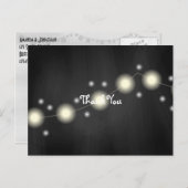 Chalkboard Mason Jarのラ結婚イトありがとう ポストカード (正面/裏面)