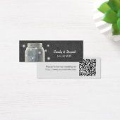 Chalkboard Mason Jarの結婚Webサイト挿入カード (デスク)