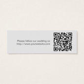 Chalkboard Mason Jarの結婚Webサイト挿入カード (裏面)