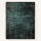 Chalkboard Math Doodlesノートブック ノートブック (正面)