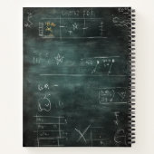 Chalkboard Math Doodlesノートブック ノートブック (裏面)
