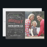 Chalkboard Merry Christmas – フォトカード シーズンカード<br><div class="desc">7x5 Chalkboard Merry Christmas – フォトカード。カスタマイズ。クリスマスコレクションの一部。</div>
